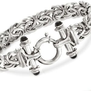 Silver Plated Byzantine Bracelet